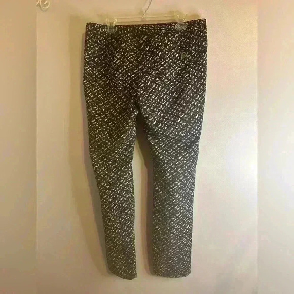 Michael Kors Women’s 12 Blue Scallop Print Soft Stretch Straight Leg Pants NWOT - Picture 2 of 10